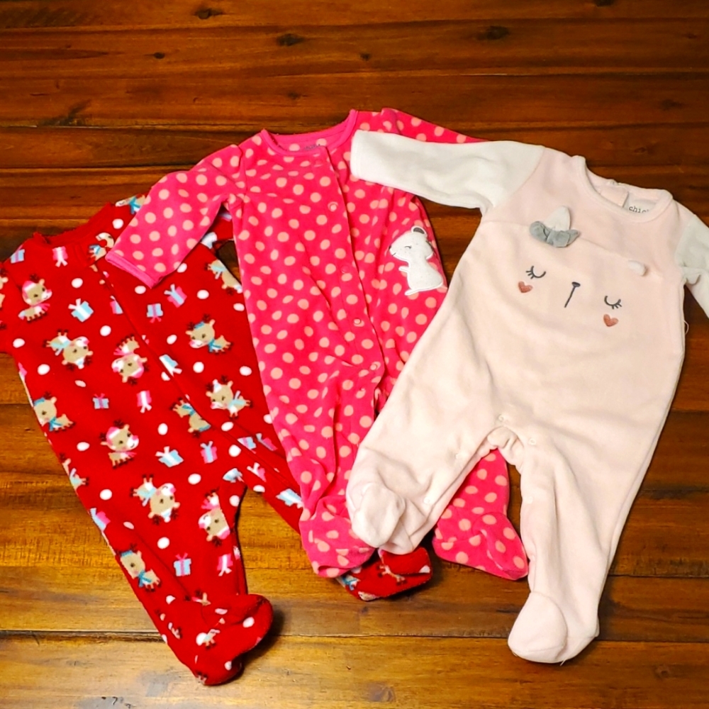 Footie Pajamas Bundle, size 3-6M